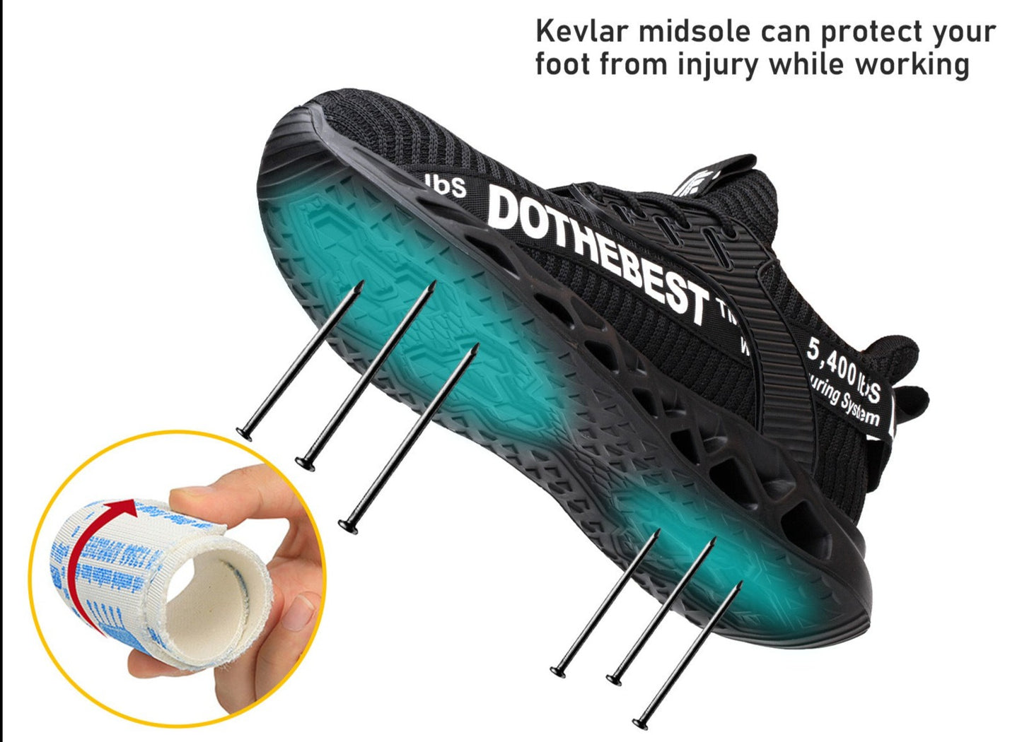 Ortho Breathable Safety Shoes