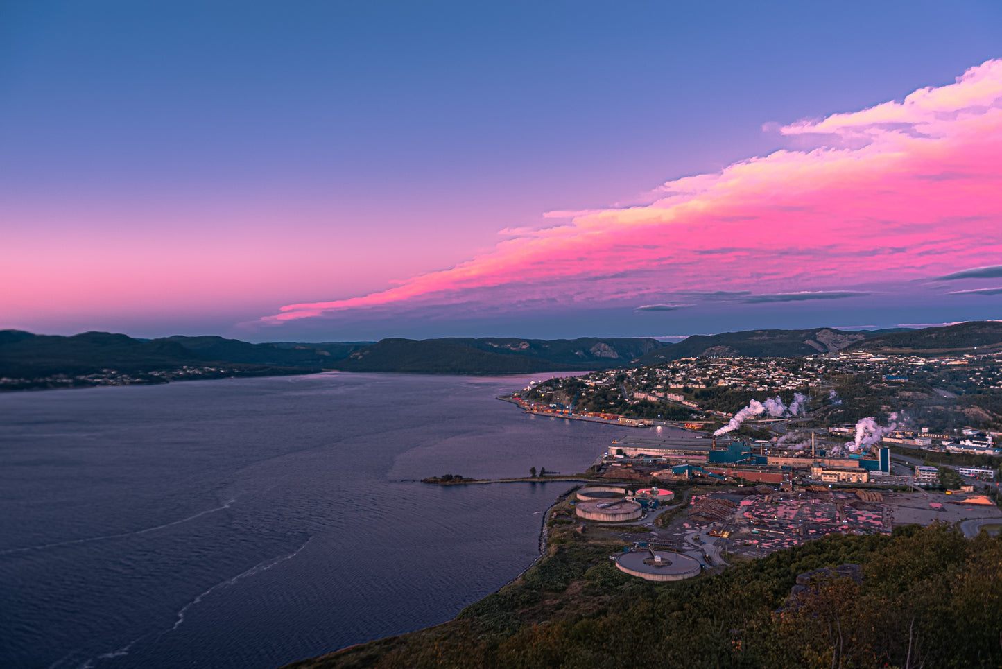 Breathtaking views from Captain James Cook, Corner Brook, Newfoundland