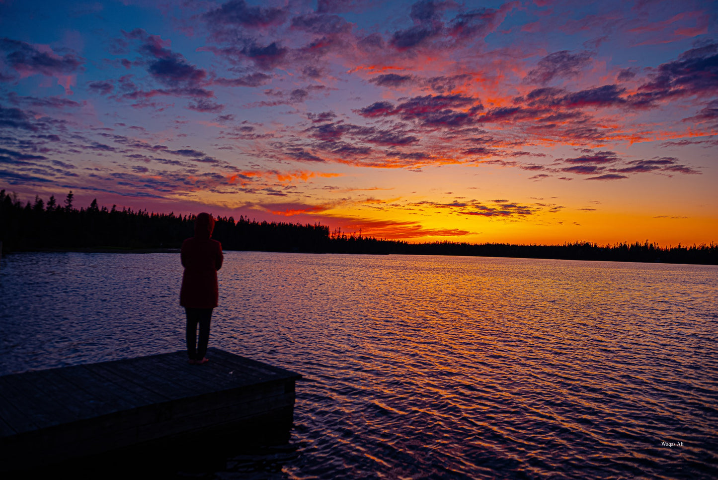 Embracing the Tranquility of a Cobb's Pond Sunset