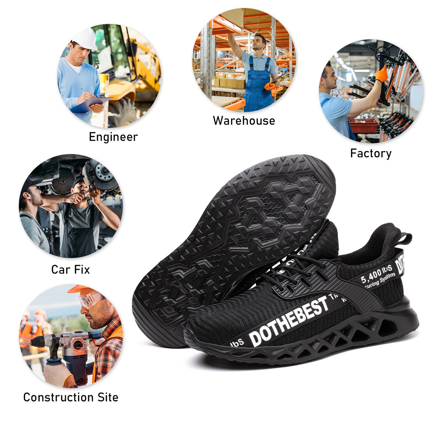 Ortho Breathable Safety Shoes