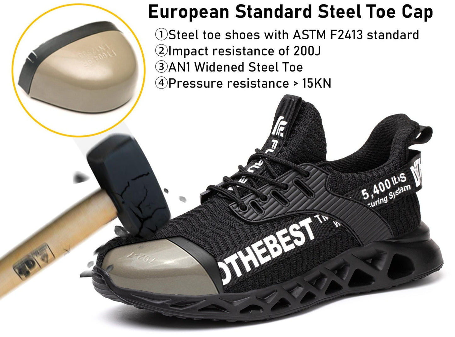 Ortho Breathable Safety Shoes
