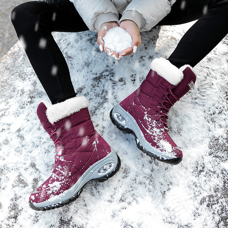 High-top snow boots