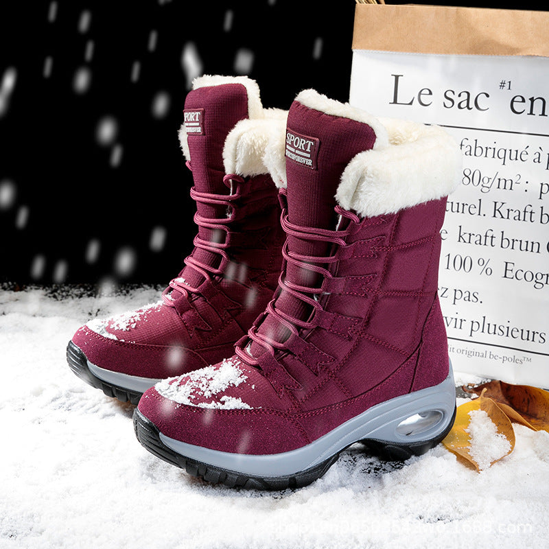 High-top snow boots