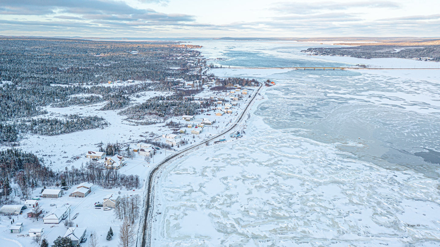 Winter's magic unfolds in every flake, Gander Bay-Newfoundland and Labrador, Canada